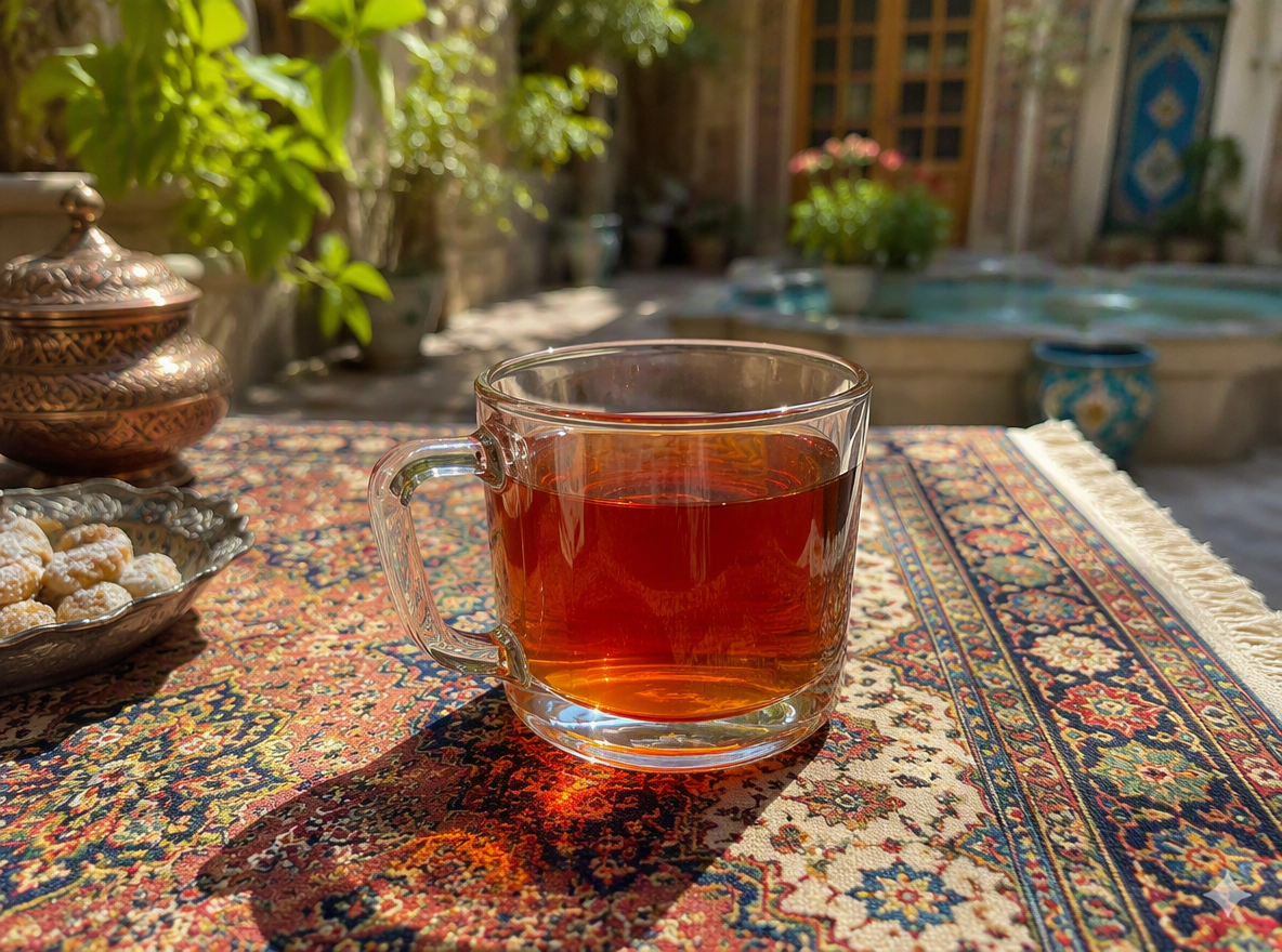 فنجان / استکان نیم لیوان چایخوری ۶ عددی