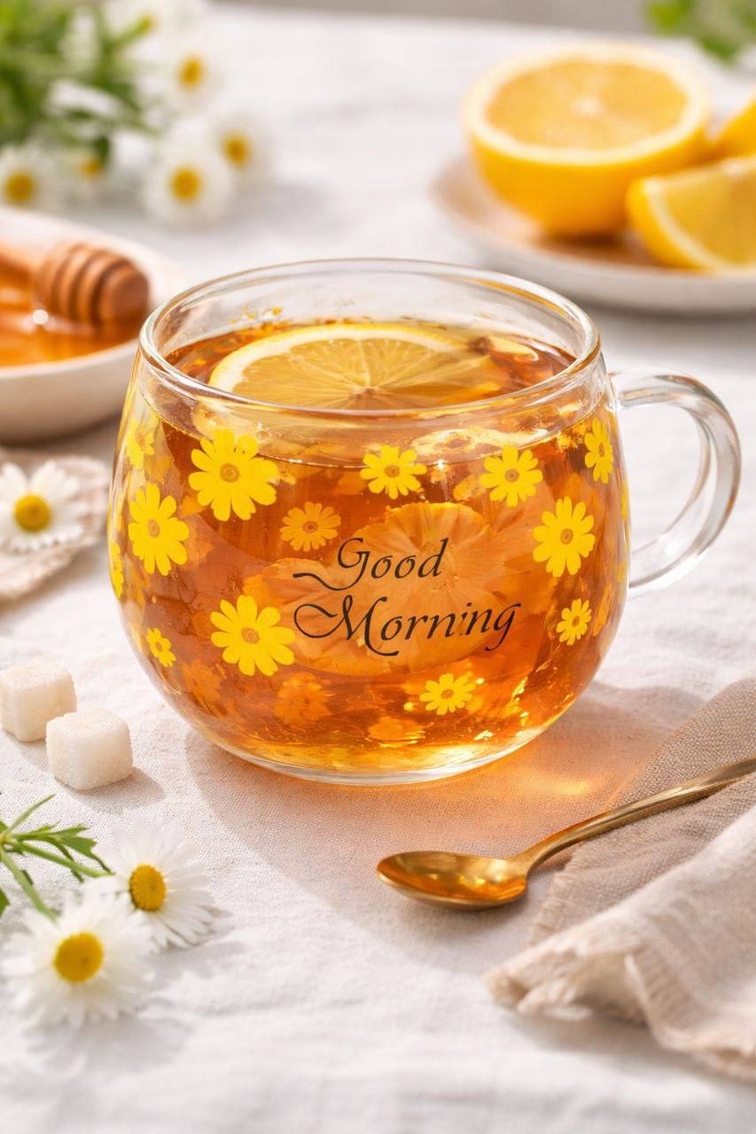 لیوان پیرکس گل بابونه